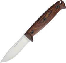 Ontario Bushcraft Utility Carbon Steel Wood Handle Knife w/ Nylon Sheath 8698 picture