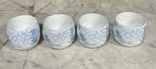 Ceremonial Hydrangeas Japanese Floral Tea Cups No Handles Set Of 4 picture