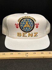 c1990s MERCEDES BENZ Hat SnapBack Sign Of Excellence Germany Logo - Made Korea picture