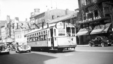 ORIGINAL 1938 UNITED ELECTRIC RAILWAY UER TROLLEY NEGATIVE #2034 PROVIDENCE RI picture