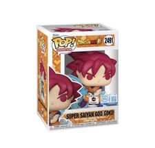 PRE SALE Funko Pop Super Saiyan God Goku CC Exclusive #2491 READ DESCRIPTION picture