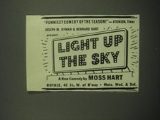 1949 Light up the Sky Play Ad - Funniest comedy of the season - Atkinson, Times picture