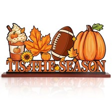 Sophena Wooden Fall Decor Table Sign Farmhouse Rustic Vintage Thanksgiving picture