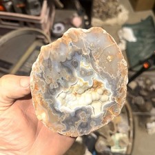Kentucky Agate Specimen | Mirror Polished | White Banded Botryoidal picture