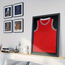 Football Basketball Jersey Display Case Wall Mounted Frame Storage Box Rack picture