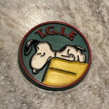 Vintage 1958 Snoopy Tgif  Pin Collectible, Butterfly Originals picture