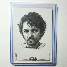 2025 Topps Star Wars Galaxy Cassian Andor Sketch By Andrew Fry picture