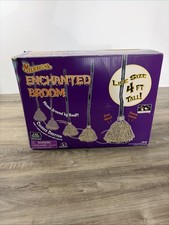 Animated Musical Enchanted Witch Broom 4Ft Halloween Decoration Spooky New picture