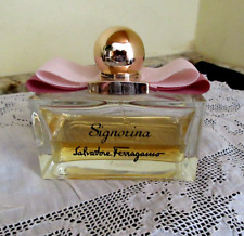 VTG Salvatore Ferragamo Signorina Perfume 3.4oz 100ml Approx 1/3 Full picture