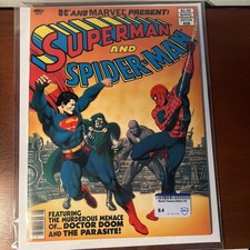 TOP POP Rare CBCS 9.4 Marvel Treasury Edition #28 Superman & Spider-Man 1981 picture