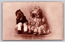 1907 Antique Postcard Sweet Children Three's Company Sheahan's Famous Picture picture