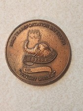 Vintage authentic original US Army 53rd Transportation Battalion challenge coin picture