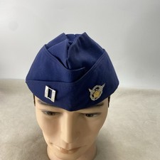 US Coast Guard Captain Auxiliary Pin Garrison Cap Size 7 5/8 Vintage Bancroft picture