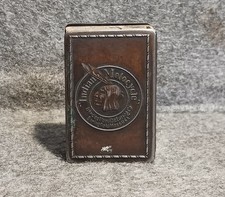 Antique 1915 Indian Motocycle Matchbox Holder Sleeve Hendee Mfg Mergott NJ picture