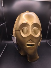Vintage 1995 Star Wars C-3PO Droid Head Mask Lucasfilm Ltd Made in China Prop picture