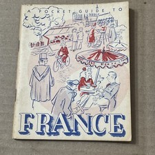 1951 Department Of Defense Pocket Guide to France Post WWII US Soldier Booklet picture