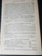 1886 original train report CHICAGO & ALTON RAILROAD Joliet Coal City Dwight IL picture