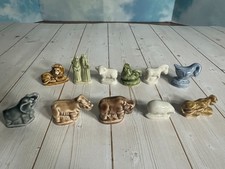 11 vintage Wade Whimsies - NOAH ARK SERIES - porcelain figurines made in England picture