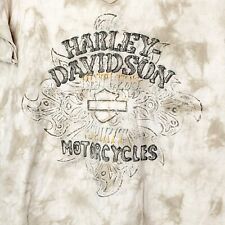 Harley Davidson Restless Spirit Women's V-Neck T-Shirt 2XL Mottled Tan picture