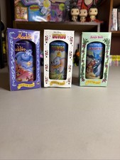 Disney Movie Burger King Collectible Movie Glasses Set of 3 Vintage Aladdin picture