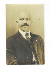 RPPC African American Gentleman in Suit Undivided Back AZO c. 1918-1930 picture
