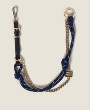 MIUMIU Leather & Metal Key Ring Used Authentic picture