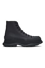 alexander mcqueen sneaker boots, solid black and size 12.  picture