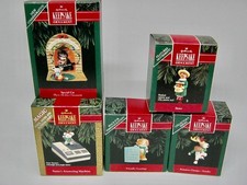 Lot of 5 Hallmark Keepsake Vintage 1992 Christmas Ornaments In Original Boxes picture