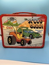 Vintage 1973 Speed Buggy Metal Lunchbox with Plastic Thermos picture