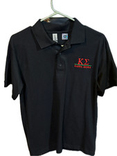 Kappa Sigma Fraternity Polo Shirt-Black-Size Medium-New picture