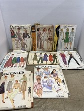 Vintage 70s 80s  Women’s Plus Size Sewing Patterns Lot Bundle MCCALL’S 8 10 12 picture