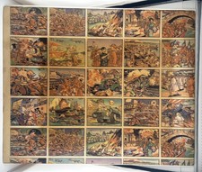 Rare Uncut Double-Printed Sheet 1938 Gum Horrors Of War Cards  picture