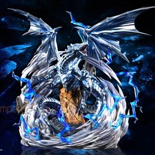 Game Yu-Gi-Oh Blue-Eyes White Dragon PVC GK Figure Painted Statue Model 35cm picture