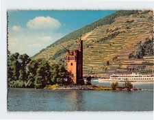 Postcard Binger Mäuseturm Bingen Germany picture