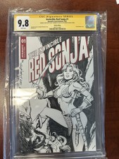 Invincible Red Sonja #1  CGC 9.8 SS  Original Sketch Custom Art by Geof Sherwood picture