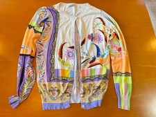 ETRO Cardigan Size 44 Women's Knit Sweater Italy Luxury Casual Elegant Style picture