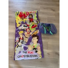 Vintage 1980s The Real Ghostbusters Kids Sleeping Bag Cartoon Camping picture