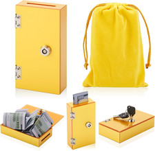 1 Pack Acrylic Money Bank Box for Gambler, Winners Portable Safe Casino Money Po picture