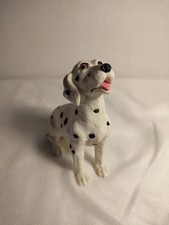 DALMATIAN DOG FIGURINE SITTING 3.75