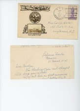 USS Minneapolis  US Fleet Visits East Coast, 1939 Hawaii  with letter  (mb26 picture