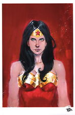 Rod Reis SIGNED DC Comics / JLA Art Print ~ Wonder Woman picture