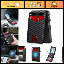 Wallet for Men RFID Blocking Wallet for 10-12 Cards Slim Minimalist Wallet picture