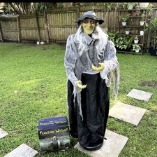 Spirit Halloween 2007 Floating Witch Life Size Animatronic Horror Prop untested picture