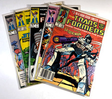 Marvel TRANSFORMERS (1985) #3 6 7 11 12 Spider-Man App FN to VF (8.0) Ships FREE picture