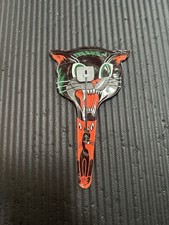 Vintage 1930 1940 Halloween Noise Maker Black Cat Pumpkin Witch US Metal Toy Mfg picture