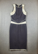 Narciso Rodriguez Italian Midi Sleeveless Designer 99% Silk Sheath Dress  Size 4 picture