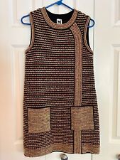 MISSONI Wool Blend Boucle Knit Sleeveless Multicolor Knee Length Dress SZ 40/8 picture