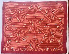 Vintage Mola Guna Kuna Textile Weaving Folk Art from Panama 1960/70s picture