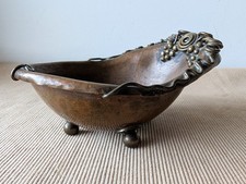 Early 20th C Art Nouveau Copper Brass Footed Bowl Jugendstil Handmade picture