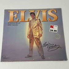 Vintage 2000 Elvis Presley Sixteen-Month Official Wall Calendar Sealed New picture